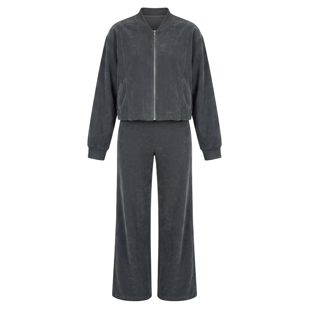 Charcoal sweat set product photo